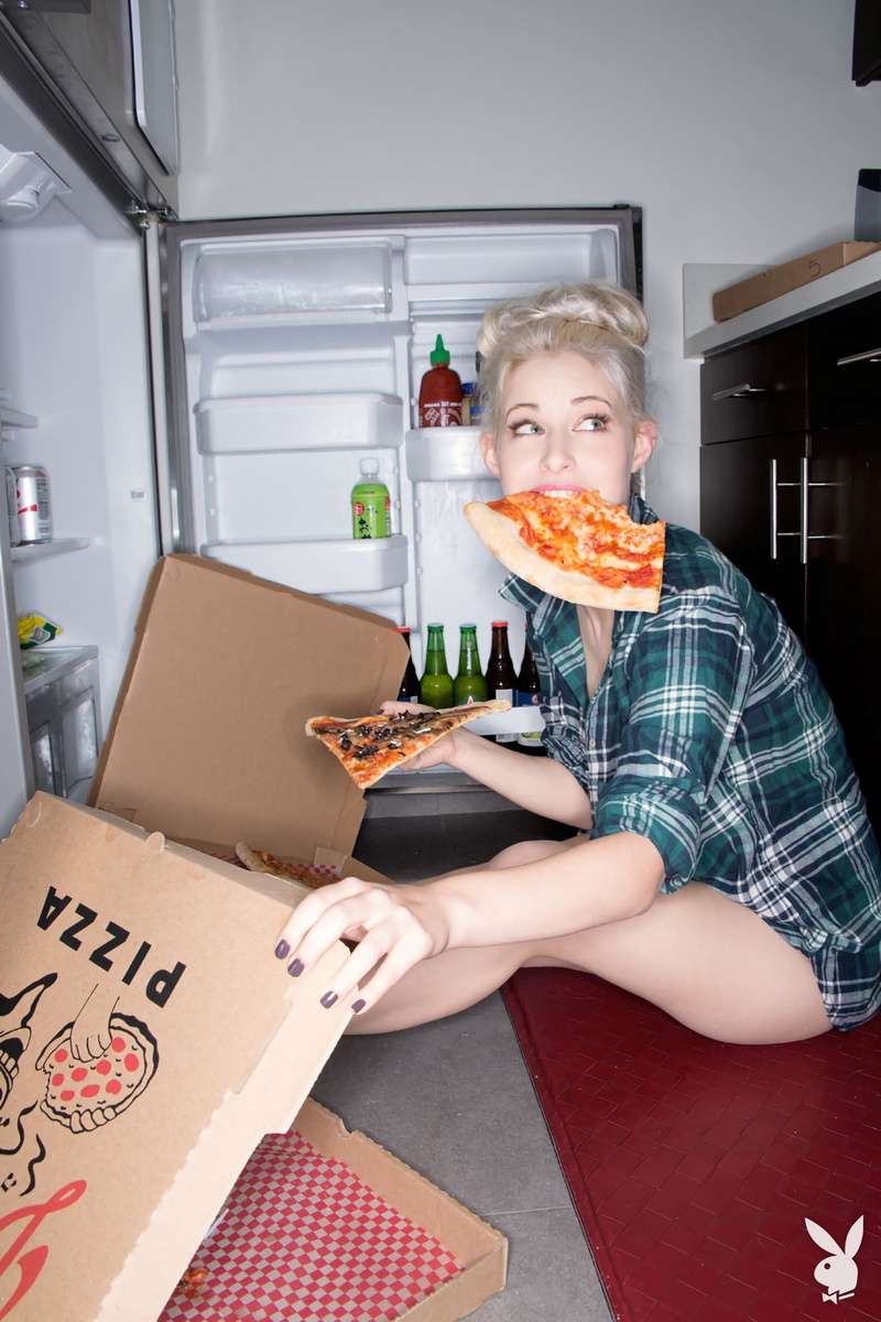 take out food, multicolored, kitchen, happiness, hungry, lifestyles, one person, 2K, s, holding, Playboy, cardboard, food and drink, Dodger Leigh, domestic room