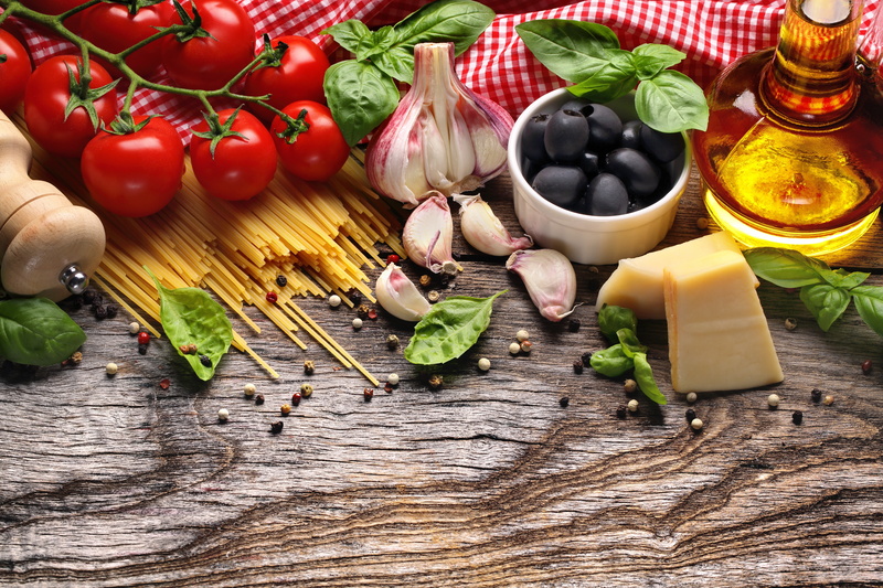 pasta, olives, tomato, 5K, garlic, olive, 5K