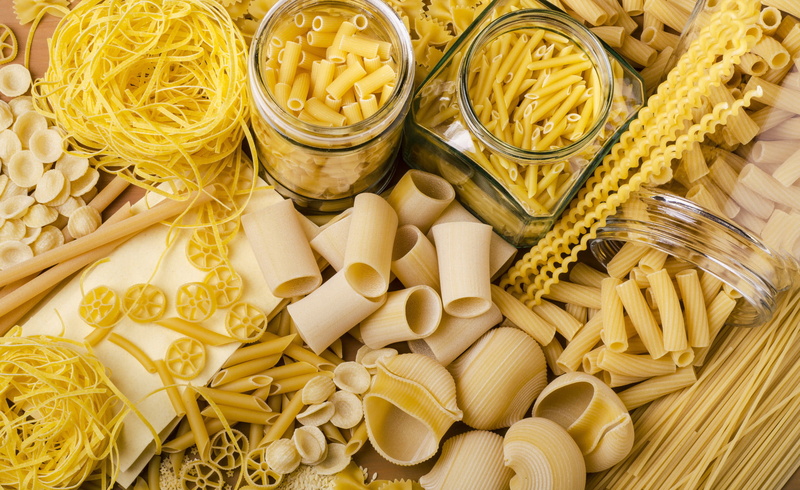 pasta, spaghetti, glass, food, farfalle, linguini, 1080P, jar, noodles