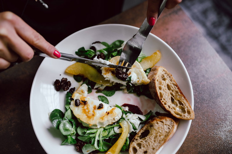 seafood, healthy Eating, hand, one person, ready-to-eat, wellbeing, gourmet, vegetable, close-up, plate, 4K, indoors, holding, food And Drink, garnish