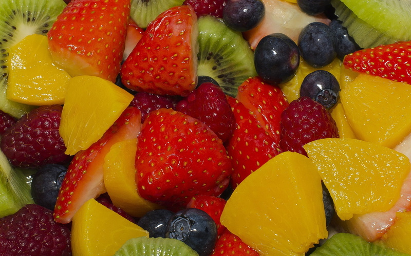 choice, blueberry, food, wellbeing, strawberry, ripe, 1080P, fruit salad, variation, kiwi, temptation, food and drink, fruit, sweet food, berry fruit