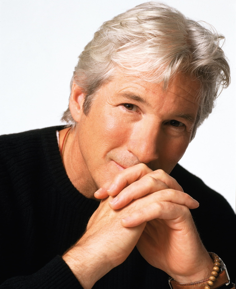 men, white, art, faces, gere, white hair, hair, richard, 720P, richard gere, hd, people, actors