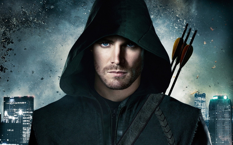 hood, beard, 1080P, looking at camera, one person, hooded shirt, adult, headshot, portrait, hood - clothing, indoors, front view, men, young men, arrow oliver queen