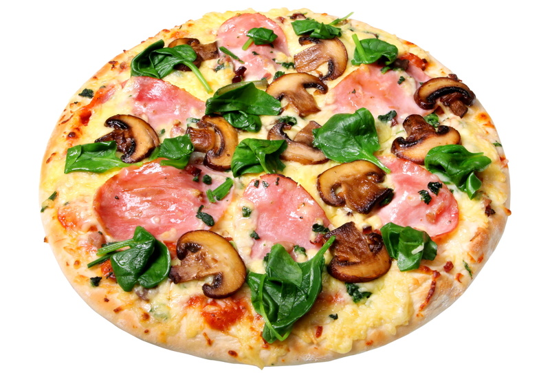 mushrooms, herb, white Background, ready-to-eat, gourmet, salami, close-up, table, pastries, italian food, spices, pepperoni, italian Cuisine, 2K, snack