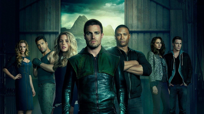 1080P, young women, waist up, men, adult, night, friendship, nightlife, group of people, standing, casual clothing, young men, John Diggle, emotion, Stephen Amell