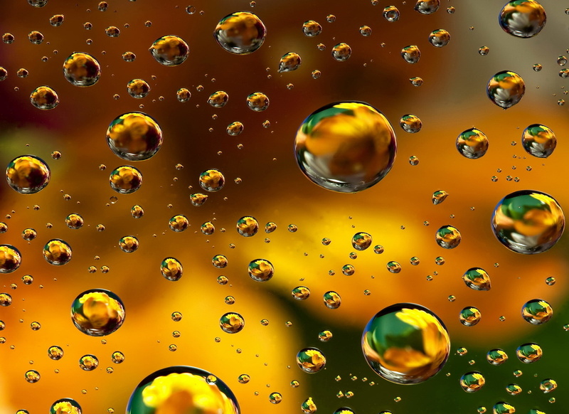water Surface, drop, textured, colors, glass, shape, droplet, abstract, backgrounds, no people, pattern, mid-air, green Color, geometric shape, background