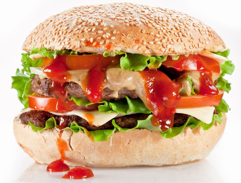 fast Food Restaurant, sesame, burger, tomato, ready-to-eat, cheese, bun, speed, close-up, no People, ketchup, sandwich, beef, take Out Food, buns, onion