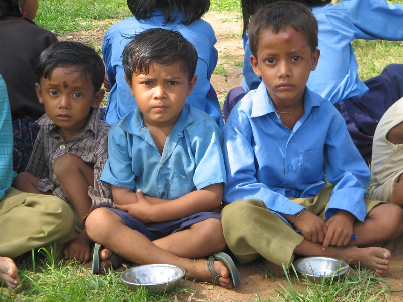group of people, children, females, portrait, child, leisure activity, front view, day, grass, males, field, kids, baran, pre-adolescent child, hungry