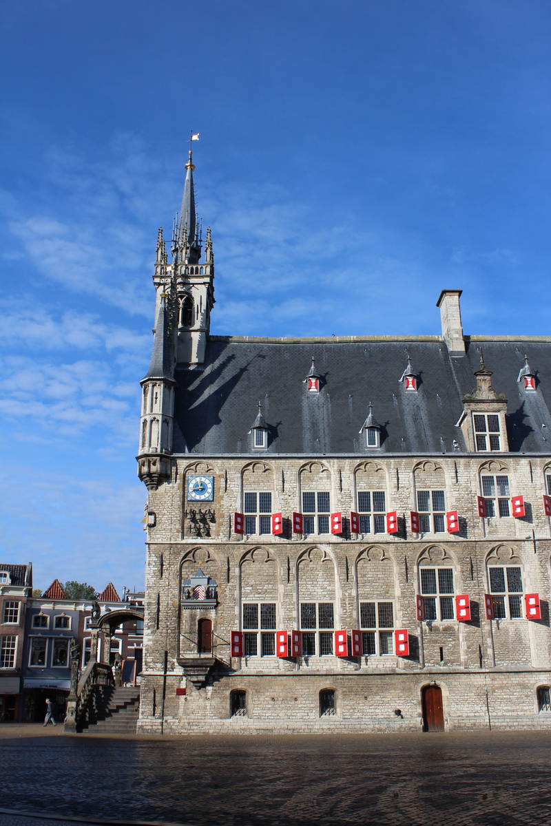 tower, famous Place, travel destinations, historic building, the past, city, Netherlands, facade, cloud - sky, cityscape, holland, blue, nature, history