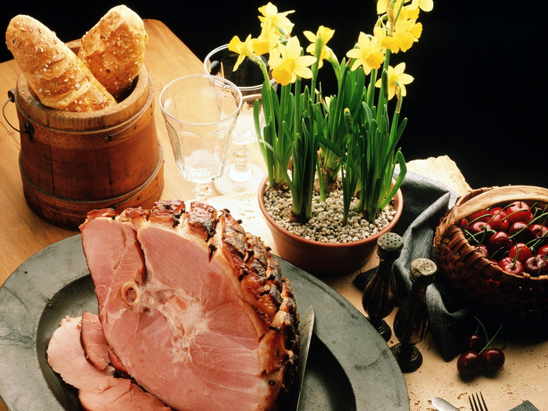prosciutto, slice, indoors, table, rustic, sausage, dinner, plant, ready-to-eat, herb, 720P, healthy Eating, homemade, flowering plant, cherry, high angle view
