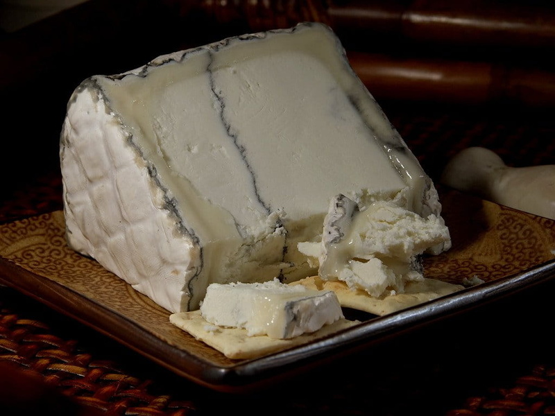 one person, food and drink, indoors, close-up, tray, milk product, fat, humboldt fog cheese, human hand, albuminous, healthy eating, hand, healthy, high angle view