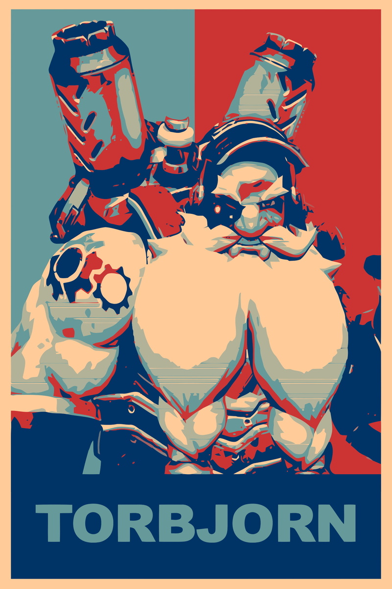 Gamer, Torbjörn (Overwatch), propaganda, 1080P, Overwatch