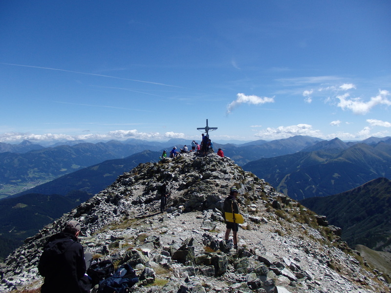 men, people, styria, mountains, austria, rotten men tauern, mountain summit, real people, alpine, activity, group of people, sky, nature, leisure activity