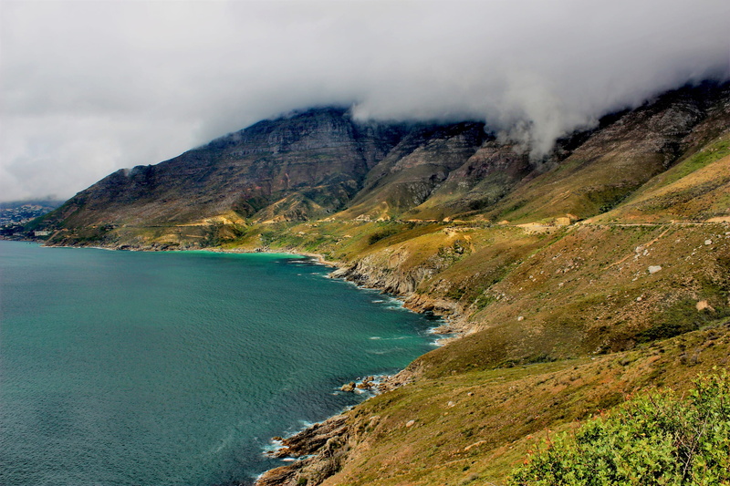 lagoon, outdoors, tranquil scene, scenics - nature, travel destinations, volcano, land, chapman, peak, cloud - sky, s, beauty in nature, wave, tranquility