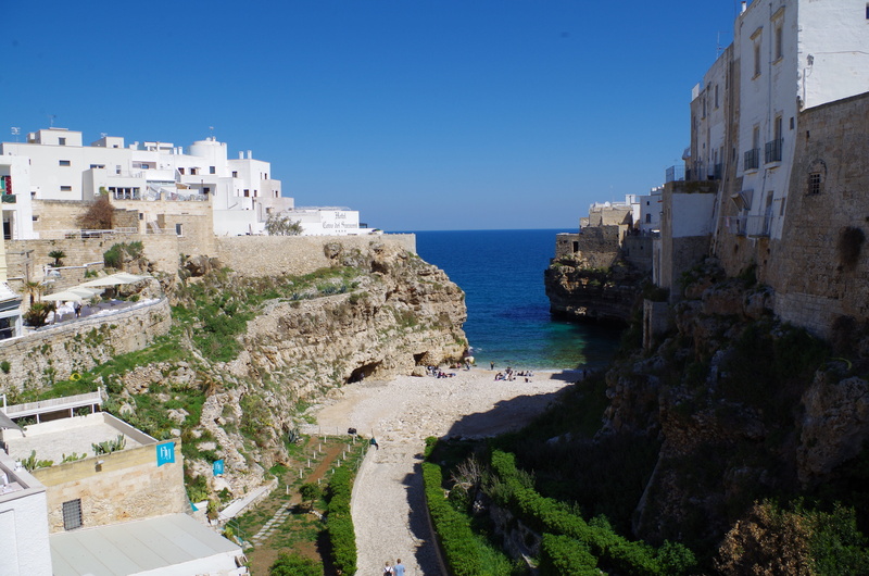 nature, sky, Cliff, horizon, country, horizon over water, beach, Italy, built structure, land, Sea, glimpse, day, blue, outdoors, Puglia, building exterior