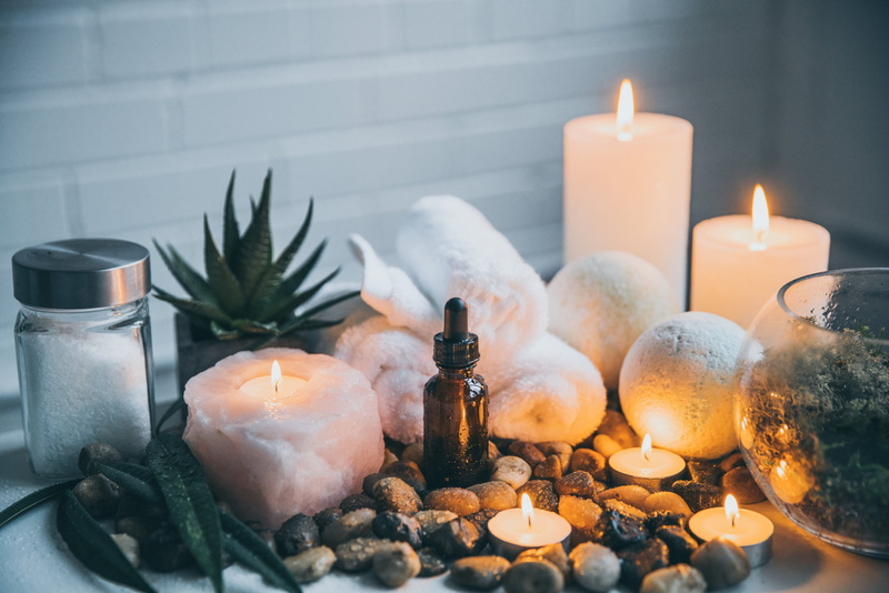 still life, fire, Spa, photo, flame, Relax, bottle, glowing, container, 4K, no people, group of objects, tea light, Oil, religion, Rocks, wellbeing, nature