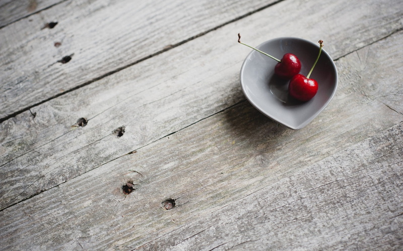 1080P, cherries (food), bowls, wooden surface, fruit