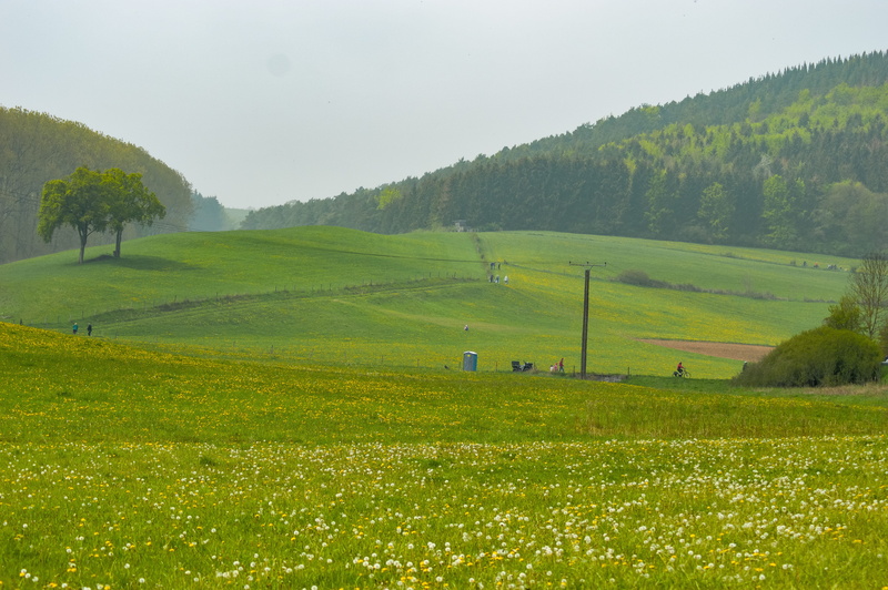 countryside, 5K, scenics - nature, tranquility, plant, landscape, idyllic, eifel, person, hill, sky, love it, plateau, green color, field, rural scene