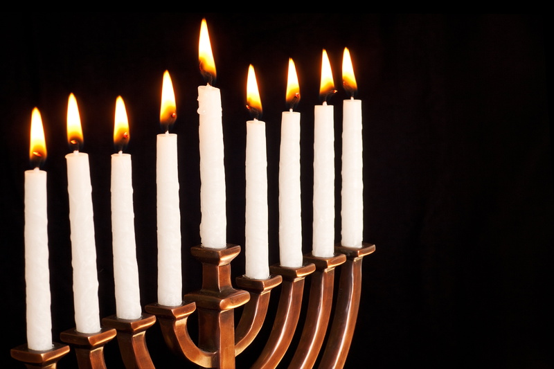 candle, candelabrum, festival, hanukiah, chanukah, holiday, hanukkah, menorah, 4K, jewish