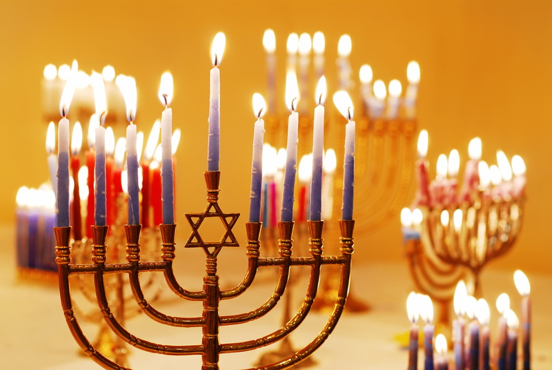 4K, menorah, hanukiah, hanukkah, jewish, holiday, chanukah, candelabrum, candle, festival