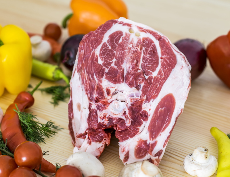 close-up, chopped, red meat, delicacy, food, meat, cutting board, ingredient, cooking, wood - Material, goats flesh, food and drink, table, vegetable, red