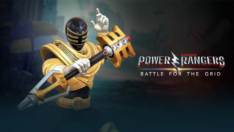 armor, Zeo, Power Rangers, gold ranger, weapon, Trey of Triforia, Power Rangers: Battle for the Grid, staff, warrior, 1080P, game, nWay