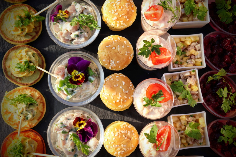 barbecue, directly above, japanese food, arrangement, tapas, no people, meals, order, food, wellbeing, apéro, variation, eat, freshness, high angle view