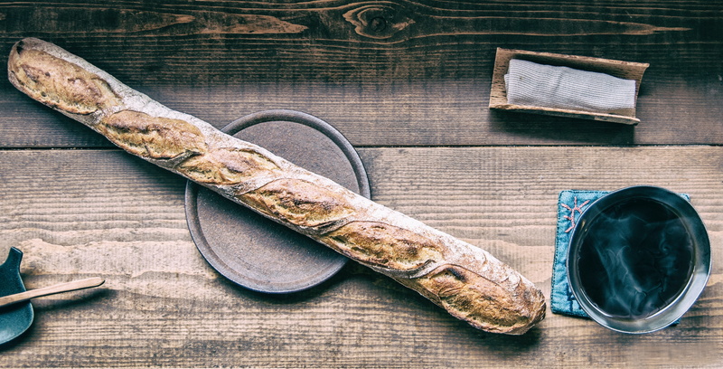 equipment, group of objects, brown, retro Styled, coffee, baguette, wood, gardening, food, day, container, high angle view, directly above, wood - Material