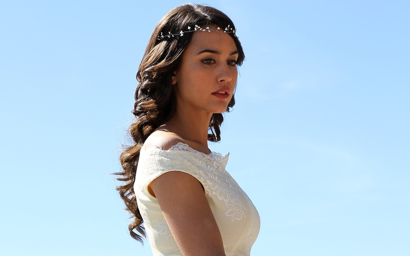 Megan Montaner, actress, Spanish, 2K, celebrity, women outdoors, women, brunette, Spanish girls, model