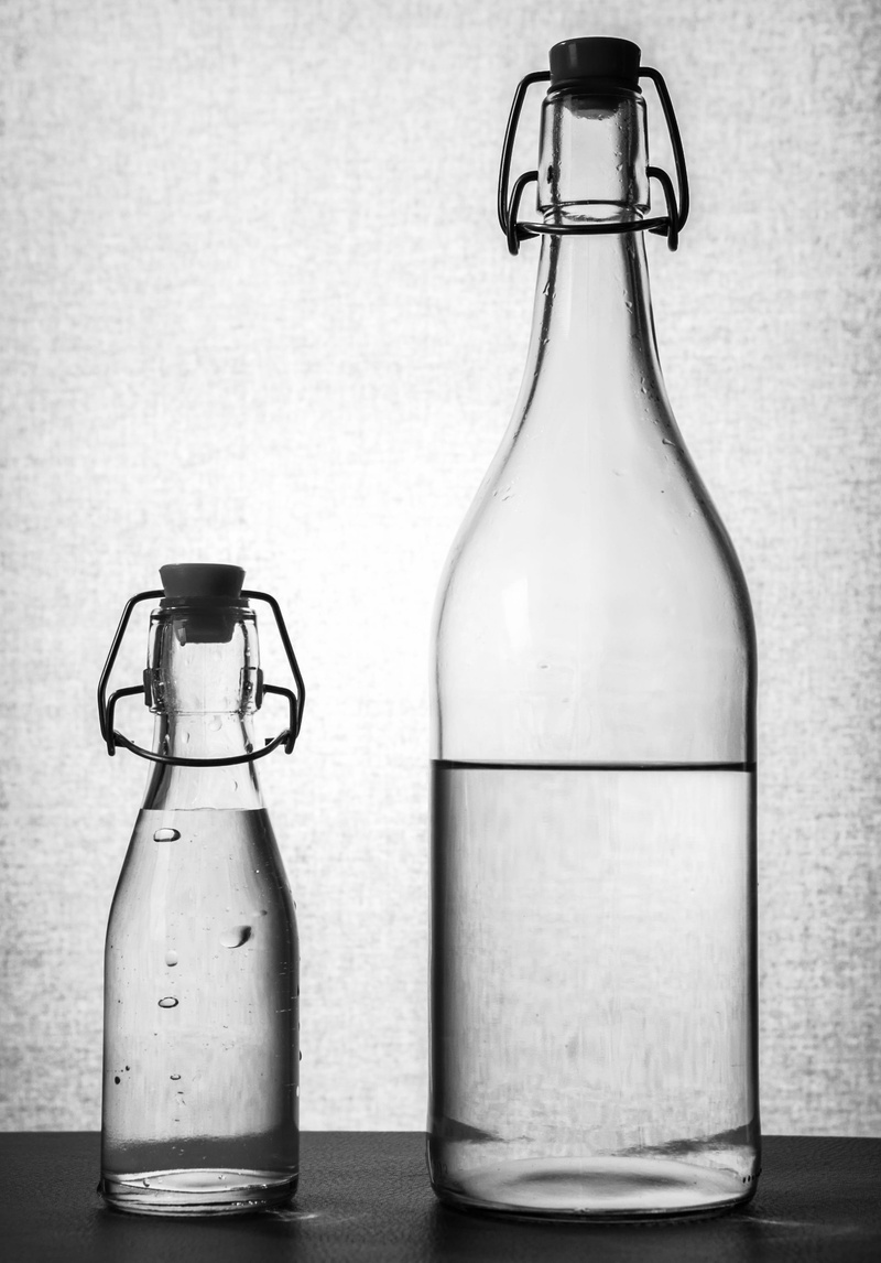 wine bottle, clear, atmospheric, food, liquid, bottles, variation, background, indoors, transparent, mood, container, milk bottle, back light, glass, table