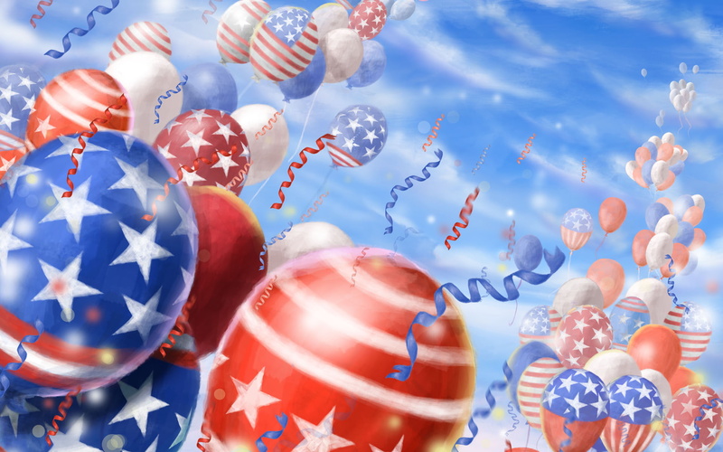 flag, balloon, motifs, 1080P, day, july, hd, tablet, mobile, usa, desktop, celebration, american, independence