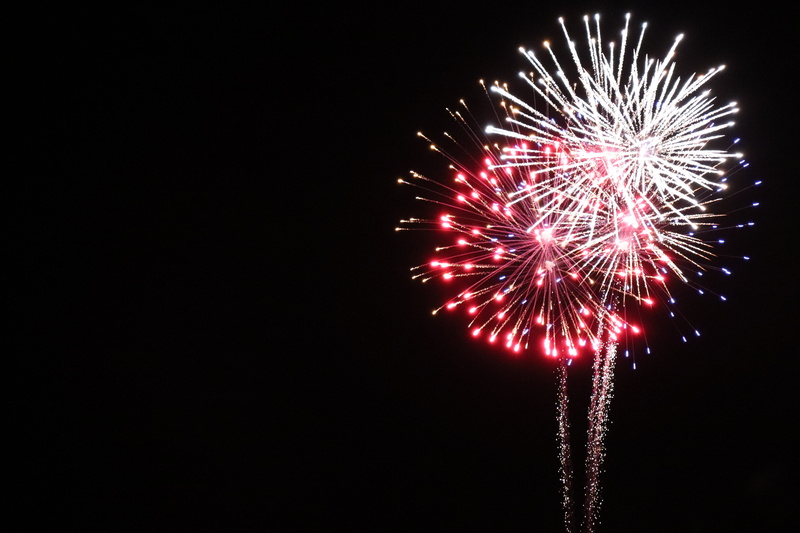 dark, entertainment event, multi colored, arts culture and entertainment, usa, 4K, low angle view, event, night photography, firework - man made object