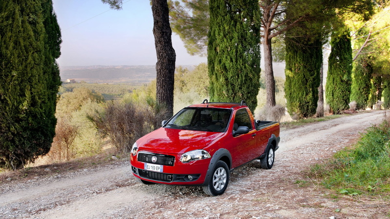 1080P, red cars, car, Fiat Strada, FIAT