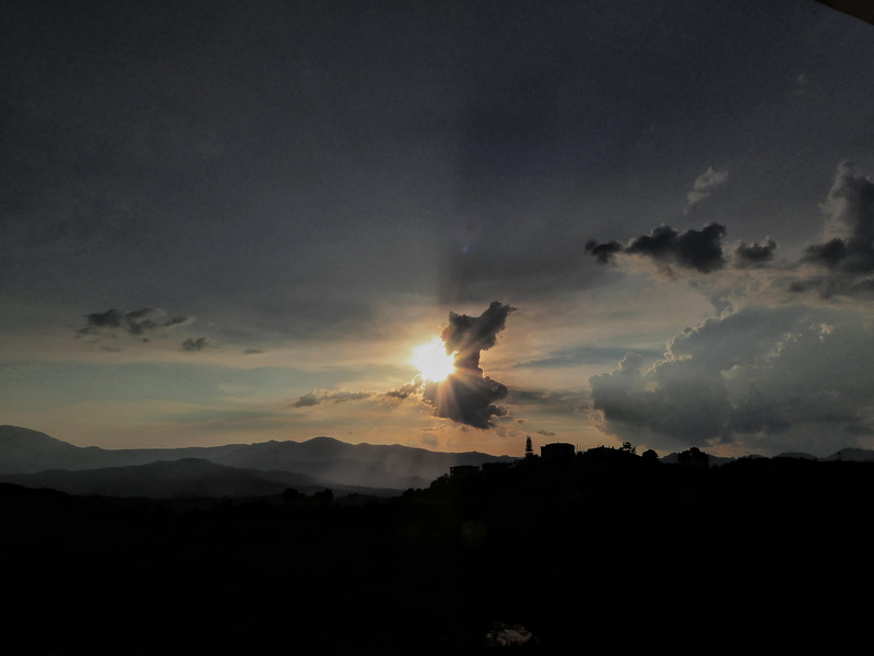4K, cumulus, weather, outdoors, environment, red sky, non-urban scene, cloud - sky, dawn, cloud, mountain range, sunset, silhouette, atardecer, scenery