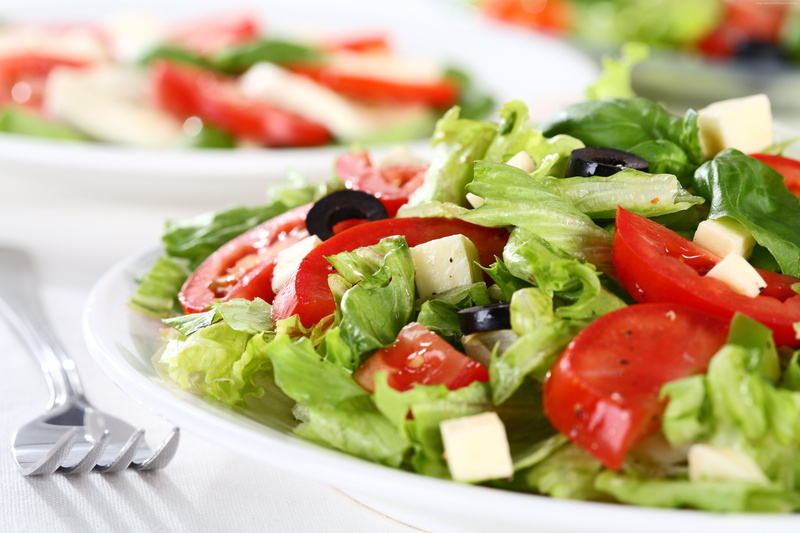 tomatoes, cucumbers, Greek, feta, cooking, 4K, recipe, lettuce, olives
