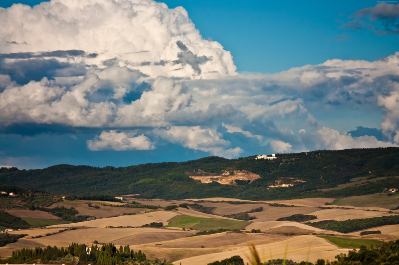 Italy, Toscana, meadows, clouds, sky, 5k, 4K, 4k