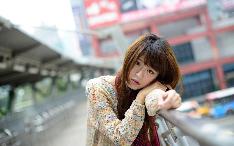 sweater, red, asian, s, knit, neck, women, crew, girls, 1920x1200, 1080P, yellow, blue, woman