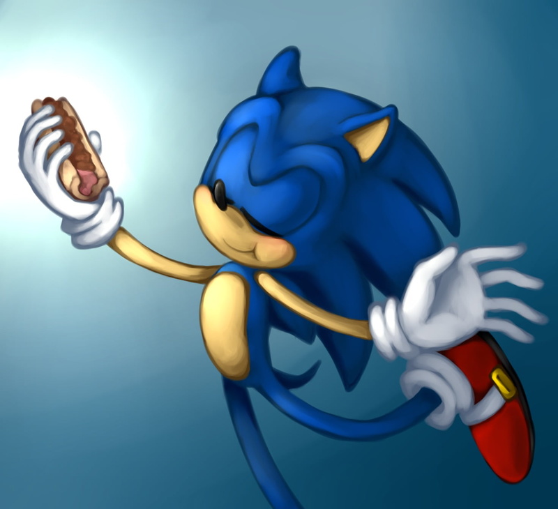 Sonic the Hedgehog, blue, creativity, communication, representation, indoors, art and craft, Sonic, design, colored background, blue background, human representation