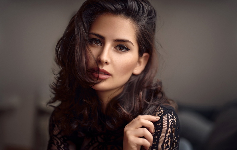 1080P, Alex Fetter, makeup, hair, portrait, girl