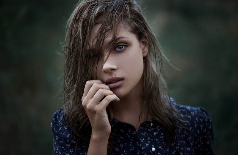 hairstyle, Ash blonde, headshot, juicy lips, teenager, brown hair, beauty, model, young adult, 1080P, blue eyes, young women, beautiful woman, Ann Nevreva