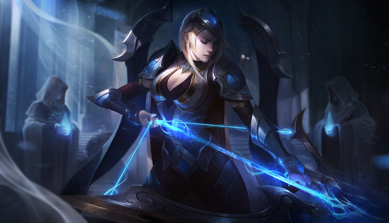 Woman Warrior, League Of Legends, Blonde, Video Game, 5K, Ashe (League Of Legends), Bow