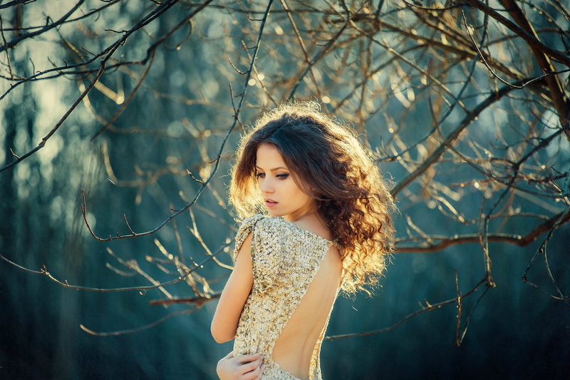 Ksenia Malinina, brunette, Sergey Piltnik, blonde, women, 1080P, back, model