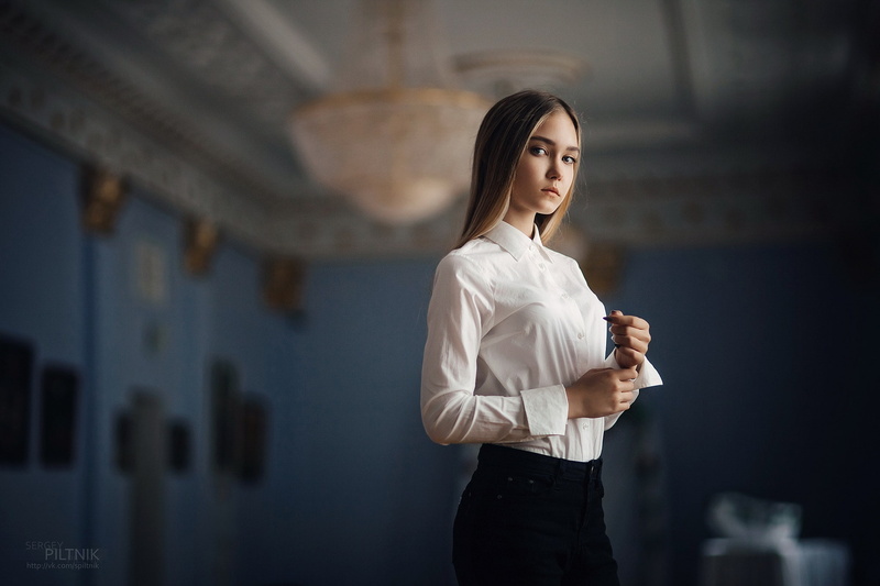 1080P, depth of field, Sergey Piltnik, portrait, blonde, women