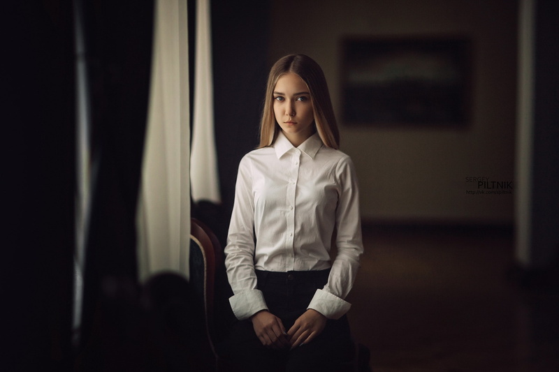 Sergey Piltnik, portrait, blonde, 1080P, women