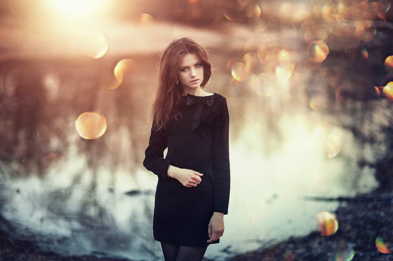 women, 1080P, brunette, Sergey Piltnik, Ksenia Malinina, model