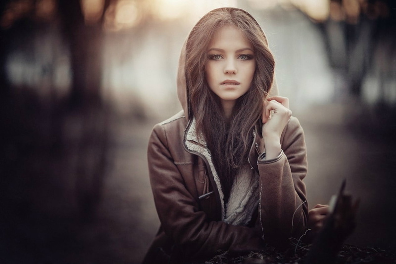 females, looking, elegance, women, one person, looking at camera, modern, contemplation, hair, young women, 720P, beauty, adolescence, brown hair, long hair