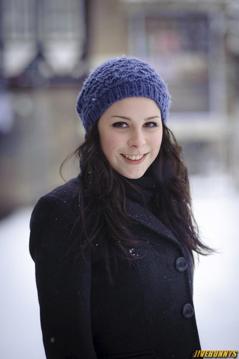 winter, eyes, smiling, adult, beautiful woman, women, black, coat, Lena Meyer-Landrut, 720P, clothing, cold temperature, portrait, long hair, one person
