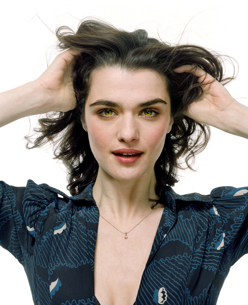 long hair, indoors, portrait, adult, headshot, studio shot, Rachel Weisz, 4K, beautiful woman, wavy hair, brown hair, hair, hairstyle, white background