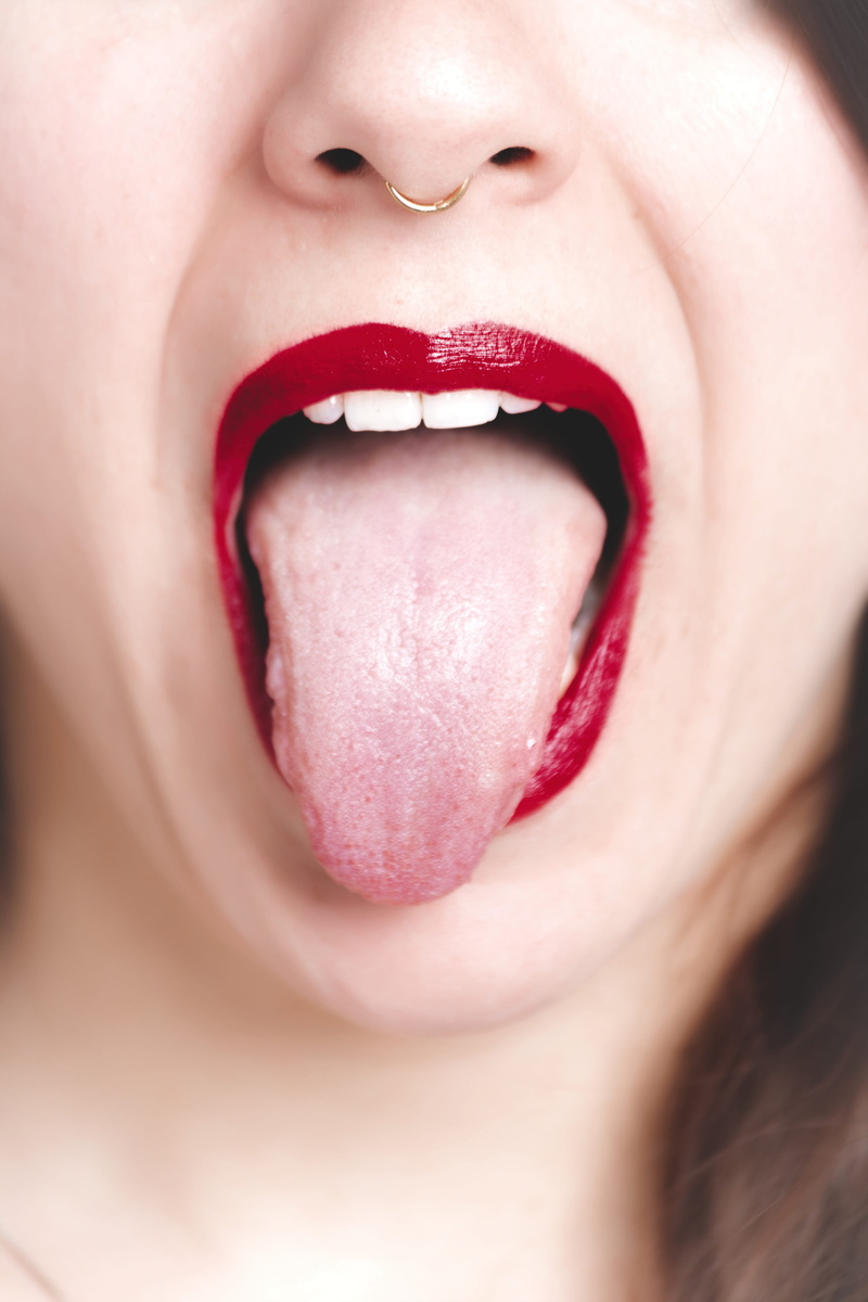 lips, showing, mouth open, make-up, beauty, model, human tongue, facial expression, photo, woman, beautiful, human mouth, young adult, face, fashion, body part