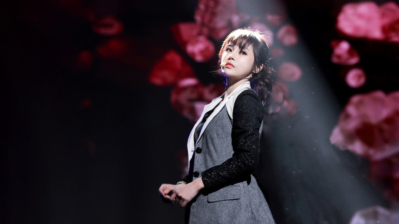 Asian, Korean, gray dress, brunette, K-pop, women, 720P, Boram, singer, stage shots, T-ara